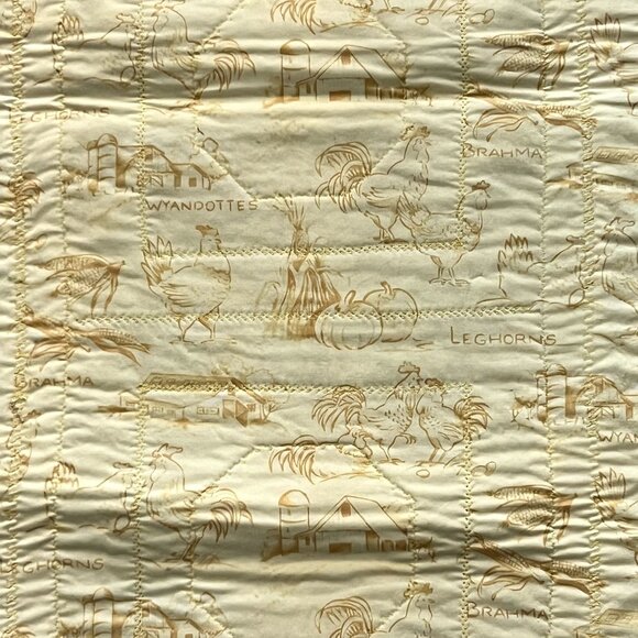 Handmade Quilted Table Runner Wall Hanger Country Patchwork Farmhouse Sunflowers - Picture 11 of 11